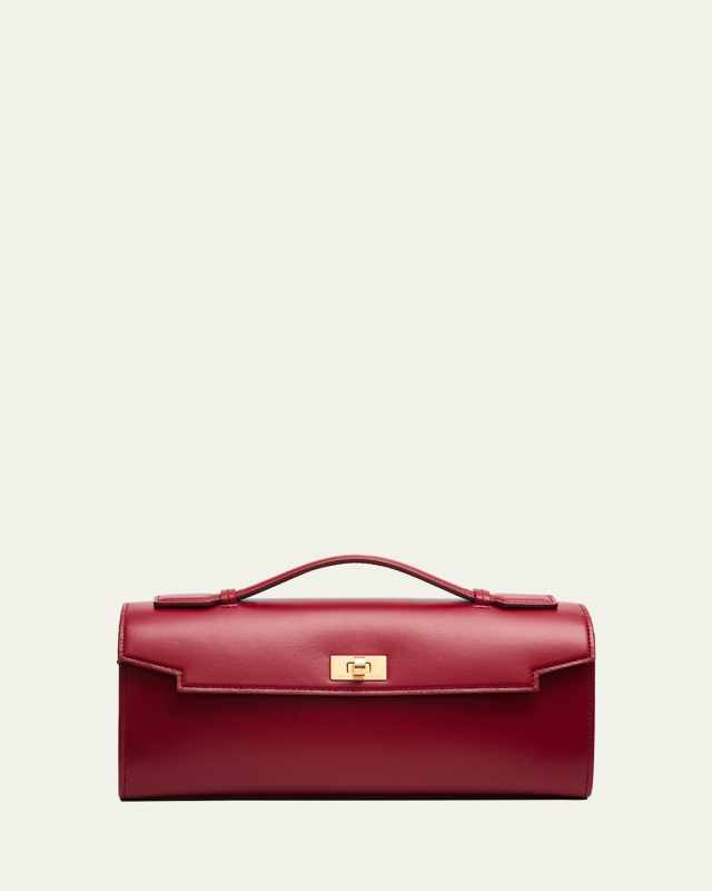 Mortimer Boxy Leather Clutch Bag